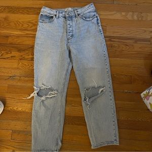 Light Wash High Rise Jeans